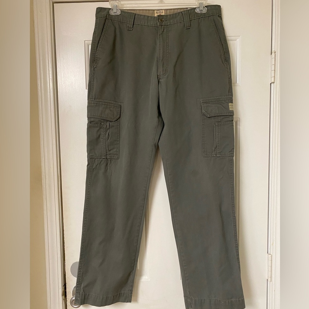 Men’s Bass Pro Shops Red Head Brand Co. Olive Green Cargo Pants 36/34 EUC